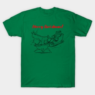 Santa's carriage image T-Shirt